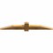 Ekena Millwork Eugene Rough Sawn Timber Gable Bracket, Western Red Cedar, 48"W x 8"H x 2"D x 4"F, 4/12 Pitch GBW048X08X0204EUG00RWR - alternate 2
